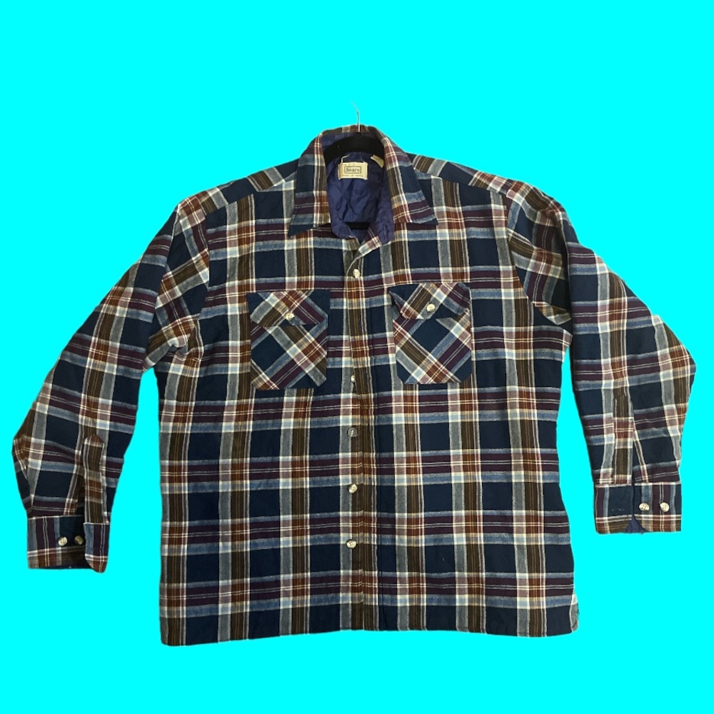 VINTAGE 70S SEARS FLANNEL JACKET